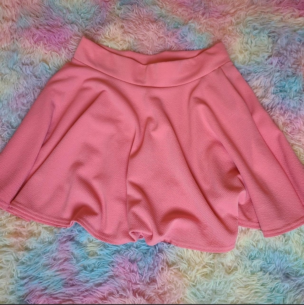 pink skater skirt